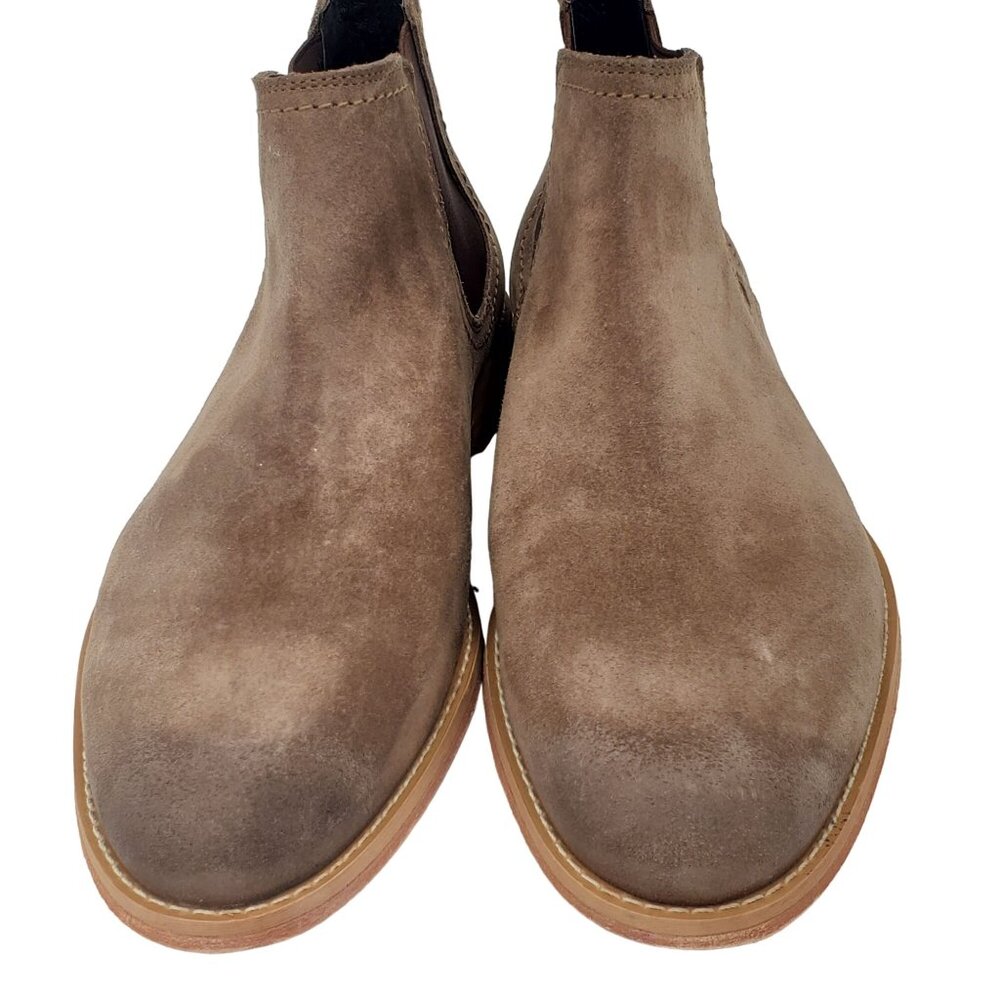 NEW Fabio De Luca Men 9 Tan Brown All Leather Suede Chukka Dress Boots Old Stock - Picture 13 of 14